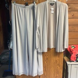 Dress Barn 2 Pc Wide Ankle Pant-set Sz 1X NWT